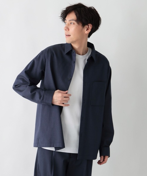 GLOBAL WORK（グローバルワーク）の「アーバンデニムシャツ/601066（シャツ/ブラウス・メンズ・ダークブルー/ダークネイビー・MEDIUM/SMALL/X-LARGE/LARGE）」の20枚目の写真
