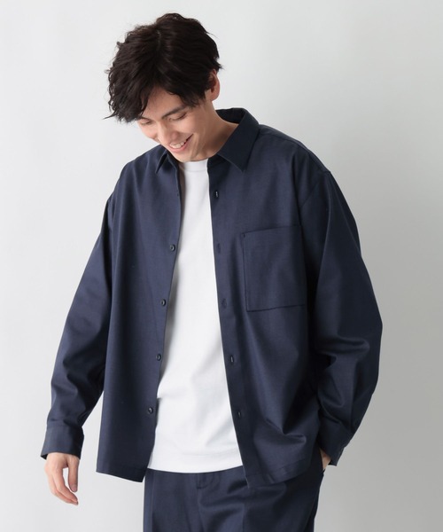 GLOBAL WORK（グローバルワーク）の「アーバンデニムシャツ/601066（シャツ/ブラウス・メンズ・ダークブルー/ダークネイビー・MEDIUM/SMALL/X-LARGE/LARGE）」の21枚目の写真