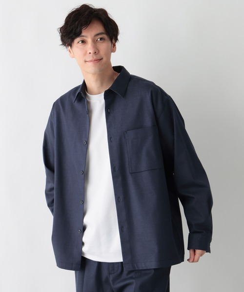 GLOBAL WORK（グローバルワーク）の「アーバンデニムシャツ/601066（シャツ/ブラウス・メンズ・ダークブルー/ダークネイビー・MEDIUM/SMALL/X-LARGE/LARGE）」の22枚目の写真