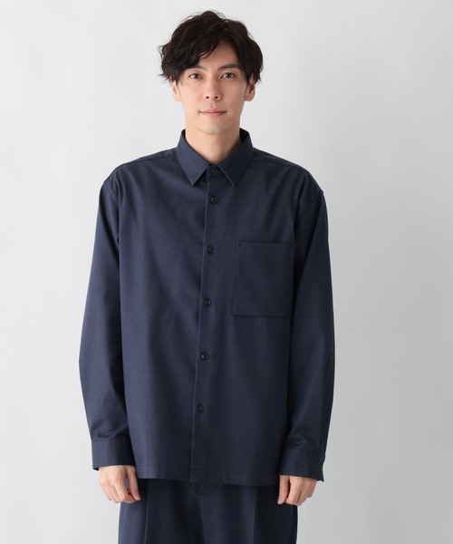 GLOBAL WORK（グローバルワーク）の「アーバンデニムシャツ/601066（シャツ/ブラウス・メンズ・ダークブルー/ダークネイビー・MEDIUM/SMALL/X-LARGE/LARGE）」の6枚目の写真