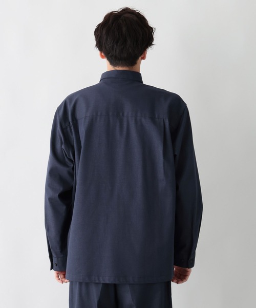GLOBAL WORK（グローバルワーク）の「アーバンデニムシャツ/601066（シャツ/ブラウス・メンズ・ダークブルー/ダークネイビー・MEDIUM/SMALL/X-LARGE/LARGE）」の8枚目の写真