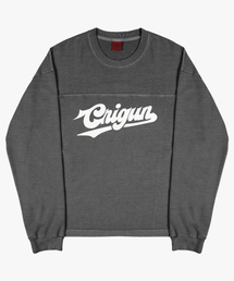 FOOTBALL CREW LONG SLEEVE PIGMENT CHARCOAL