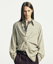 S SY（エスエスワイ）の「[ピンセット] ラップピンドレープシャツ ベージュ（シャツ/ブラウス）」