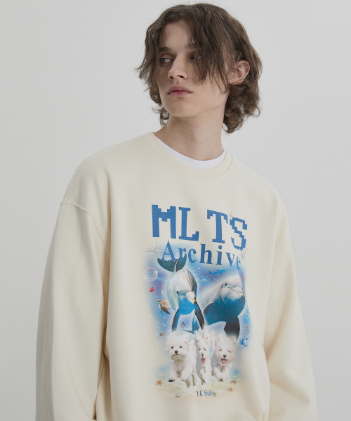 WaiKei(ワイケイ)の「MLTS アーカイブ スウェット アイボリー(スウェット・メンズ・その他・2/1)」の2枚目の写真