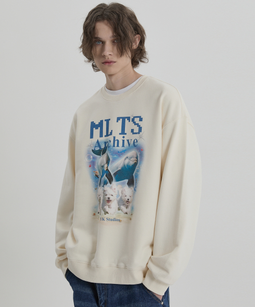 WaiKei(ワイケイ)の「MLTS アーカイブ スウェット アイボリー(スウェット・メンズ・その他・2/1)」の4枚目の写真