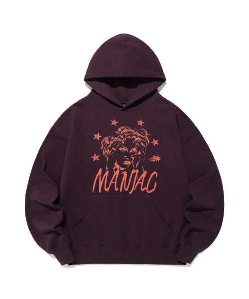 NICE GHOST CLUB(ナイスゴーストクラブ)の「MANIAC GIRL HOODIE_BROWN(NG2EFUM418A)(パーカー・レディース・ブラウン・S/M/L)」の1枚目の写真