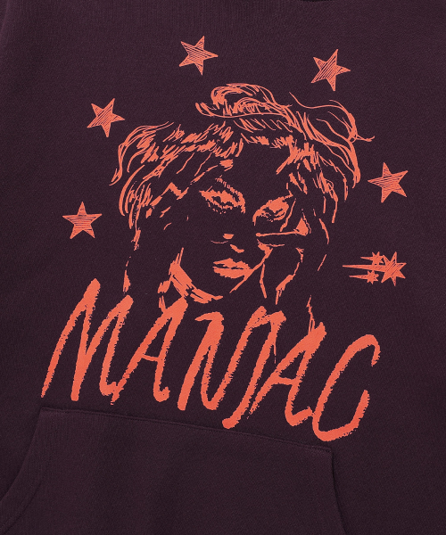 NICE GHOST CLUB(ナイスゴーストクラブ)の「MANIAC GIRL HOODIE_BROWN(NG2EFUM418A)(パーカー・レディース・ブラウン・S/M/L)」の4枚目の写真