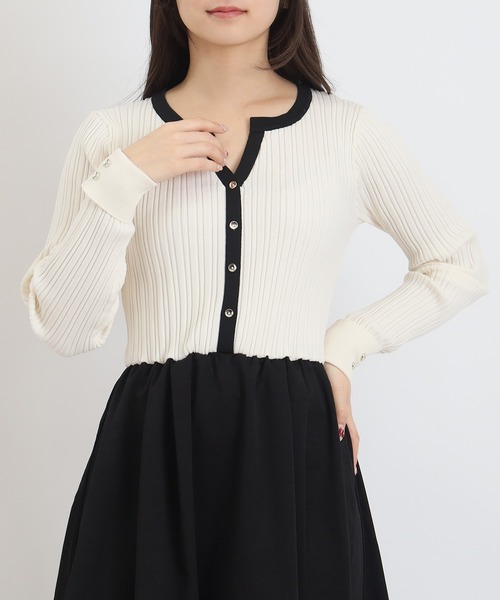 TRUDEA（トルディア）の「スポンディッシュスキッパーワンピース（ワンピース・レディース・ライトグレー/ネイビー/アイボリー・MEDIUM）」の21枚目の写真