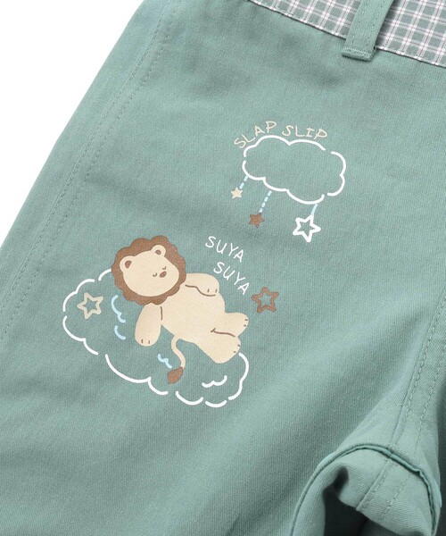 SLAP SLIP BABY（スラップスリップベビー）の「デニムツイルチェック切り替えサロペットベビー(70~80cm)（その他ベビーウェア・キッズ・グリーン/ネイビー・FREE）」の17枚目の写真