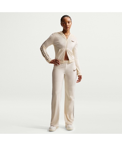NIKE(ナイキ)の「NIKE/ナイキ W NSW TRND VLR FZ LS TOP(パーカー・レディース・レッド/ベージュ・S/M/L/XL)」の8枚目の写真