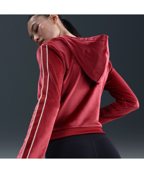NIKE(ナイキ)の「NIKE/ナイキ W NSW TRND VLR FZ LS TOP(パーカー・レディース・レッド/ベージュ・S/M/L/XL)」の5枚目の写真