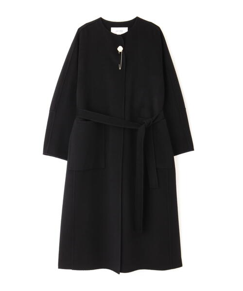 ADORE(アドーア)の「ピュアカシミヤコート(ノーカラーコート・レディース・ベージュ/ブラック・38/36)」の3枚目の写真