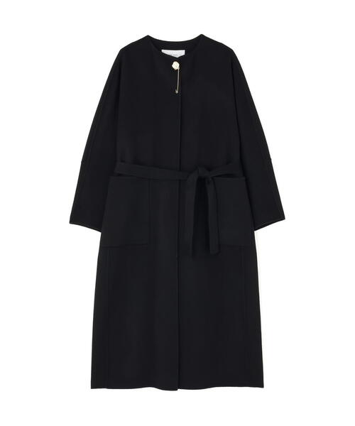 ADORE(アドーア)の「ピュアカシミヤコート(ノーカラーコート・レディース・ベージュ/ブラック・38/36)」の8枚目の写真