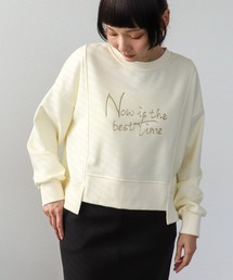 Three Four Time | 金属エンボスバックファスナープルオーバー(Tシャツ/カットソー)