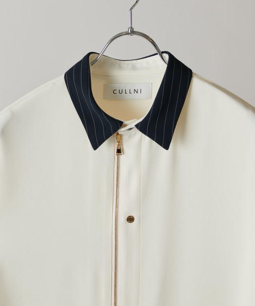 CULLNI（クルニ）の「【CULLNI exclusive for Lui's】クレリック半袖ZIPシャツジャケット（シャツ/ブラウス・メンズ・ライトベージュ/ブラック/オフホワイト・2/1）」の19枚目の写真