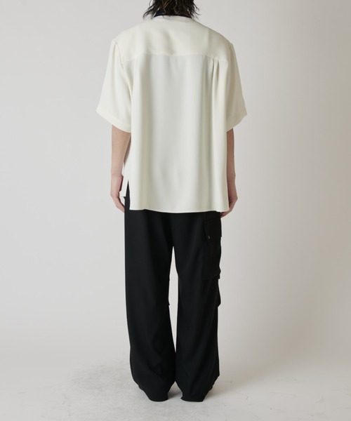 CULLNI exclusive for Lui's】クレリック半袖ZIPシャツジャケット