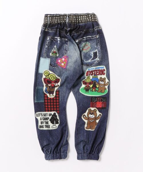 HYSTERIC MINI(ヒステリックミニ)の「CAMP BEAR WITH MINI Like a denim Viscotex パンツ(その他パンツ・キッズ・インディゴブルー・100)」の2枚目の写真