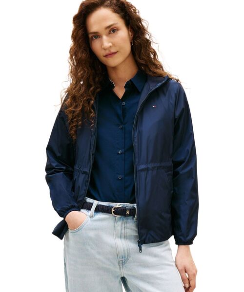 TOMMY HILFIGER（トミーヒルフィガー）の「トランジションウィンドブレーカー（ナイロンジャケット・レディース・ホワイト/マルチ・X-SMALL/SMALL/MEDIUM）」の2枚目の写真