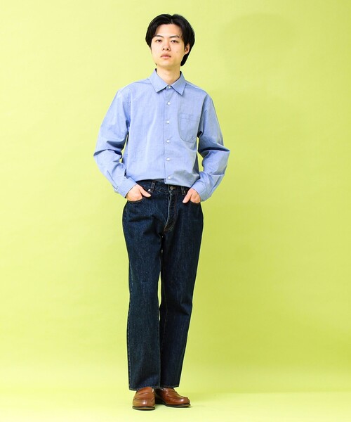 GEVACO（ゲバコ）の「【GEVACO/ゲバコ】シャンブレーシャツ（シャツ/ブラウス・メンズ・ライトブルー/ブラック・M/L）」の9枚目の写真