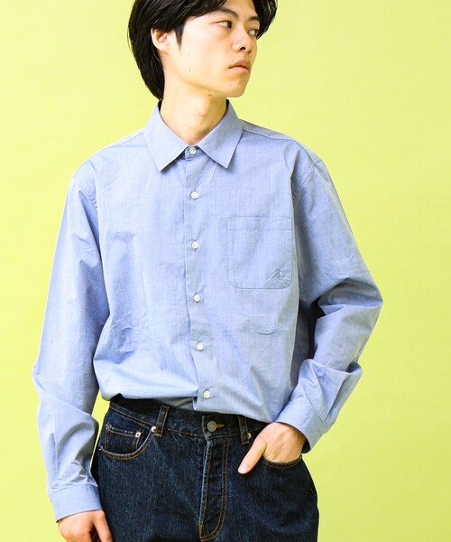 GEVACO（ゲバコ）の「【GEVACO/ゲバコ】シャンブレーシャツ（シャツ/ブラウス・メンズ・ライトブルー/ブラック・M/L）」の13枚目の写真