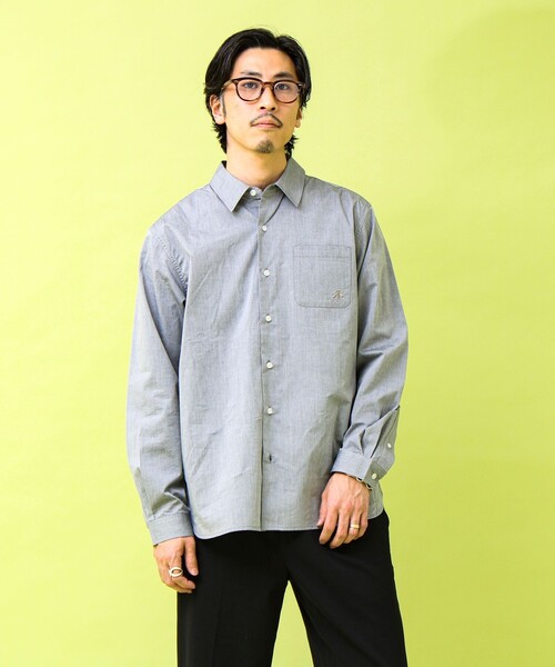 GEVACO（ゲバコ）の「【GEVACO/ゲバコ】シャンブレーシャツ（シャツ/ブラウス・メンズ・ライトブルー/ブラック・M/L）」の17枚目の写真