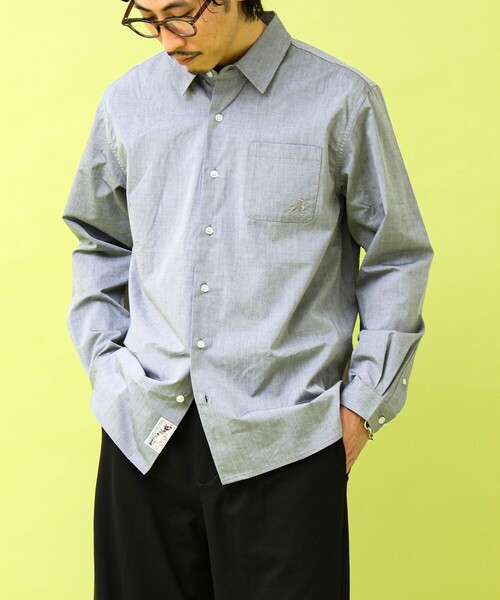 GEVACO（ゲバコ）の「【GEVACO/ゲバコ】シャンブレーシャツ（シャツ/ブラウス・メンズ・ライトブルー/ブラック・M/L）」の19枚目の写真