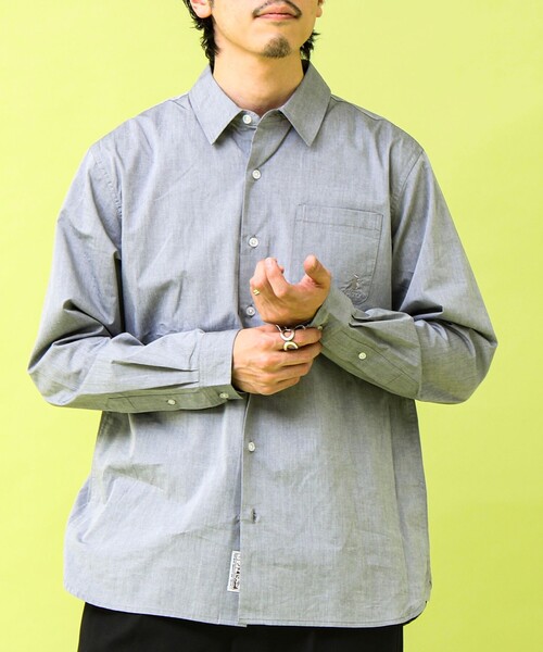 GEVACO（ゲバコ）の「【GEVACO/ゲバコ】シャンブレーシャツ（シャツ/ブラウス・メンズ・ライトブルー/ブラック・M/L）」の20枚目の写真