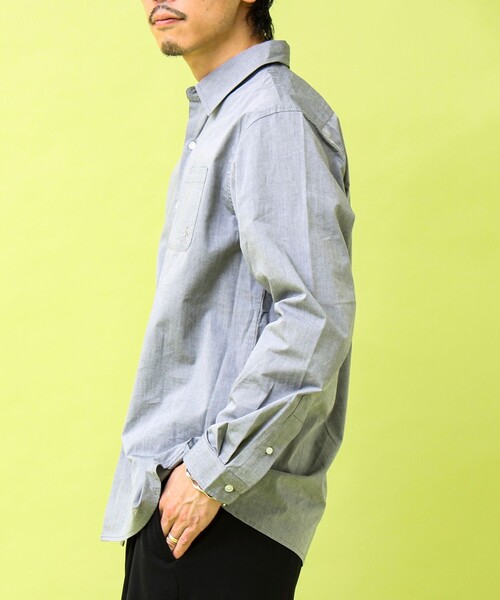 GEVACO（ゲバコ）の「【GEVACO/ゲバコ】シャンブレーシャツ（シャツ/ブラウス・メンズ・ライトブルー/ブラック・M/L）」の22枚目の写真