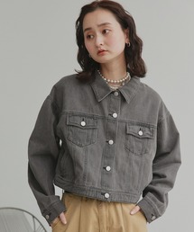 ad thie（アドティエ）の「ショート丈 ヴィンテージ デニムジャケット（デニムジャケット）」