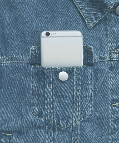 ad thie（アドティエ）の「ショート丈 ヴィンテージ デニムジャケット（デニムジャケット・レディース・ブルー/ブラック/ライトブルー・LARGE/MEDIUM）」の6枚目の写真