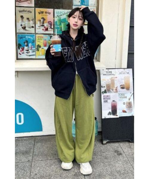 HAVISM(ヘビズム)の「FLOWER ZIP UP HOOD(NAVY)(パーカー・レディース・その他・ONE SIZE)」の5枚目の写真