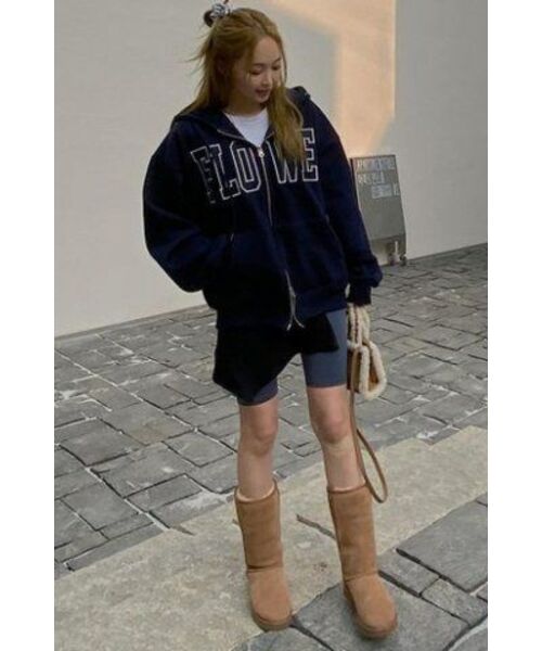 HAVISM(ヘビズム)の「FLOWER ZIP UP HOOD(NAVY)(パーカー・レディース・その他・ONE SIZE)」の11枚目の写真