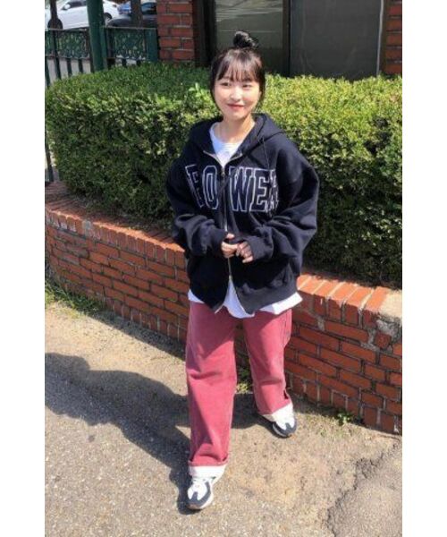 HAVISM(ヘビズム)の「FLOWER ZIP UP HOOD(NAVY)(パーカー・レディース・その他・ONE SIZE)」の18枚目の写真