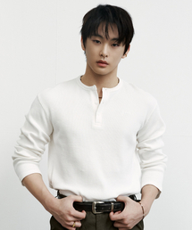 PROCESS（プロセス）の「Henly Long Sleeve - White（Tシャツ/カットソー）」