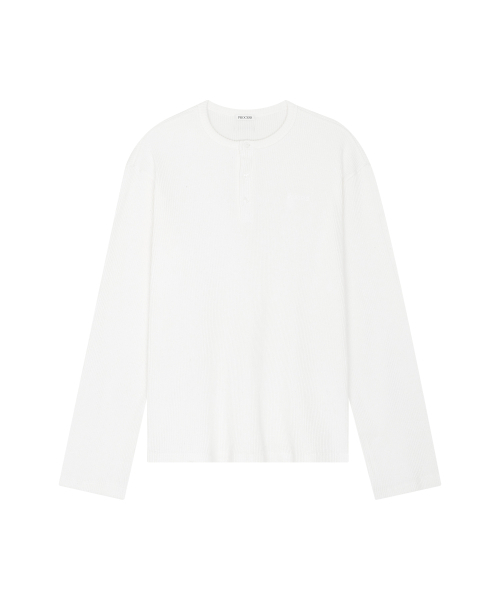PROCESS(プロセス)の「Henly Long Sleeve - White(Tシャツ/カットソー・メンズ・その他・1/2)」の2枚目の写真