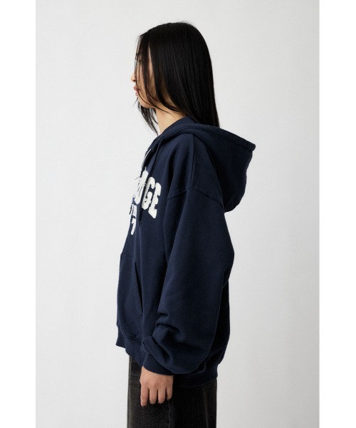 MOUSSY(マウジー)の「【新色:キナリ】COLLEGIATE ZIP フ―ディ(スウェット・レディース・杢グレー/ネイビー/キナリ・FREE)」の10枚目の写真