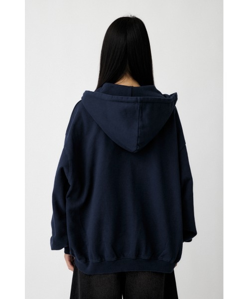 MOUSSY(マウジー)の「【新色:キナリ】COLLEGIATE ZIP フ―ディ(スウェット・レディース・杢グレー/ネイビー/キナリ・FREE)」の11枚目の写真