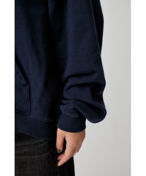 MOUSSY(マウジー)の「【新色:キナリ】COLLEGIATE ZIP フ―ディ(スウェット・レディース・杢グレー/ネイビー/キナリ・FREE)」の16枚目の写真