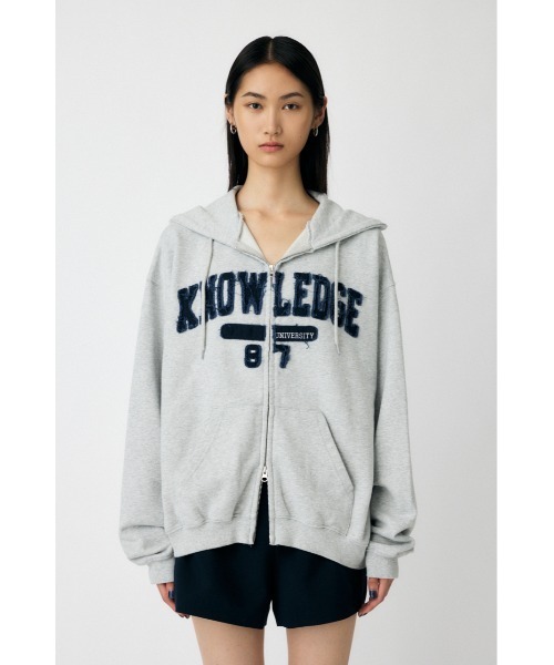 MOUSSY(マウジー)の「【新色:キナリ】COLLEGIATE ZIP フ―ディ(スウェット・レディース・杢グレー/ネイビー/キナリ・FREE)」の21枚目の写真