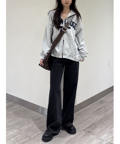 セール】【新色：キナリ】COLLEGIATE ZIP フ―ディ（スウェット