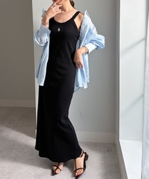 U.S. POLO ASSN.（ユーエスポロアッスン）の「RANAN solleim別注【U.S. POLO ASSN.】カップ付アメスリリブワンピース（ワンピース）」