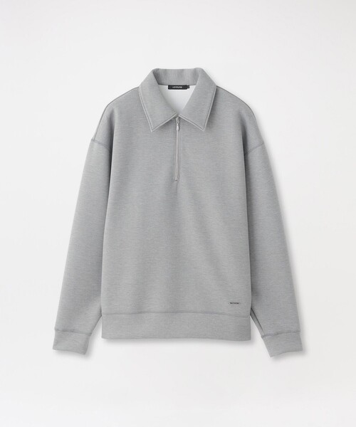 LOVELESS(ラブレス)の「ダンボールハーフジッププルオーバー(Tシャツ/カットソー・メンズ・オフホワイト/ライトグレー/ブラック・L/M)」の3枚目の写真