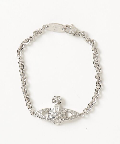 Vivienne Westwood MAN(ヴィヴィアンウエストウッドマン)の「MAN. MINI BAS RELIEF CHAIN BRACELET(その他・メンズ・シルバー/ブラック・S/M)」の2枚目の写真