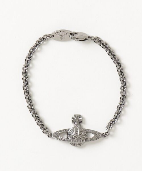 Vivienne Westwood MAN(ヴィヴィアンウエストウッドマン)の「MAN. MINI BAS RELIEF CHAIN BRACELET(その他・メンズ・シルバー/ブラック・S/M)」の1枚目の写真