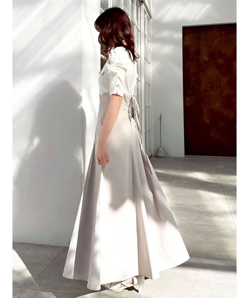 dazzlin（ダズリン）の「フロントボタンコルセットワンピース（ワンピース・レディース・ベージュ/ブラック/オフホワイト・MEDIUM/SMALL）」の12枚目の写真