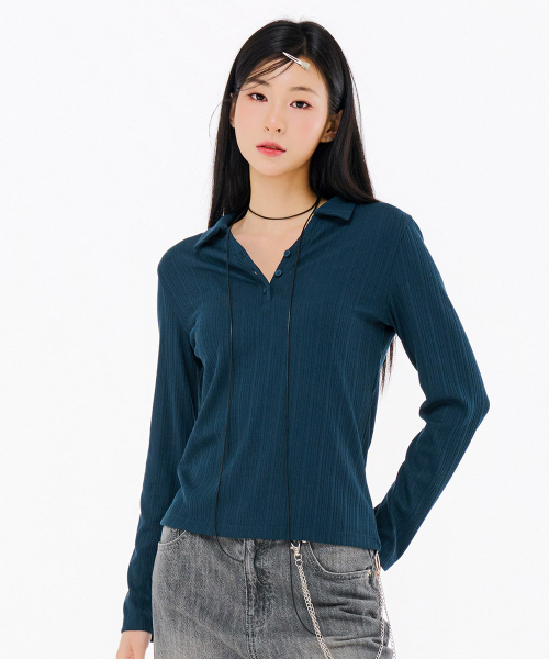 Ladies Ribbon Long Sleeve T‑shirt — FARG5162B0G