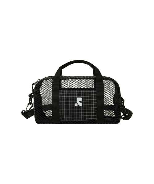 セール】MESH MINI DUFFLE BAG - BLACK（ボストンバッグ
