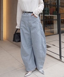 CORNERS | ツイル配色ステッチバレルパンツ(デニムパンツ)