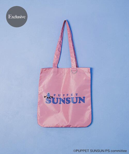 SENSE OF PLACE by URBAN RESEARCH（センスオブプレイスバイアーバンリサーチ）の「『別注』SUNSUN×SENSE OF PLACE　トートバッグ（トートバッグ・レディース・ブルー/グレー/ピンク・ONE）」の3枚目の写真