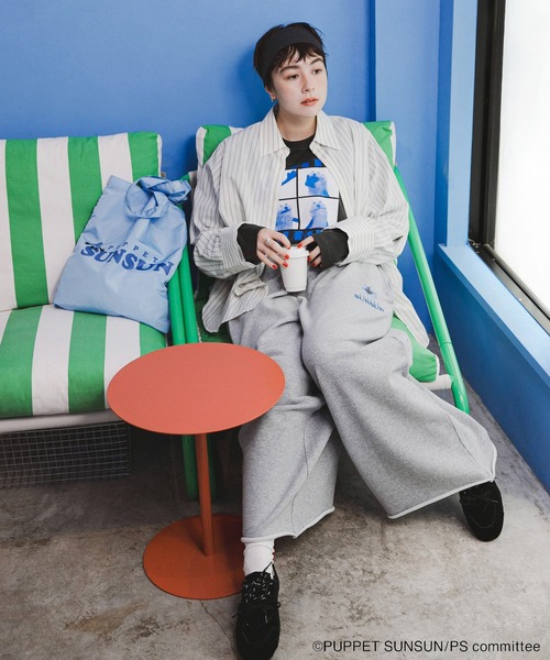 SENSE OF PLACE by URBAN RESEARCH（センスオブプレイスバイアーバンリサーチ）の「『別注』SUNSUN×SENSE OF PLACE　トートバッグ（トートバッグ・レディース・ブルー/グレー/ピンク・ONE）」の8枚目の写真